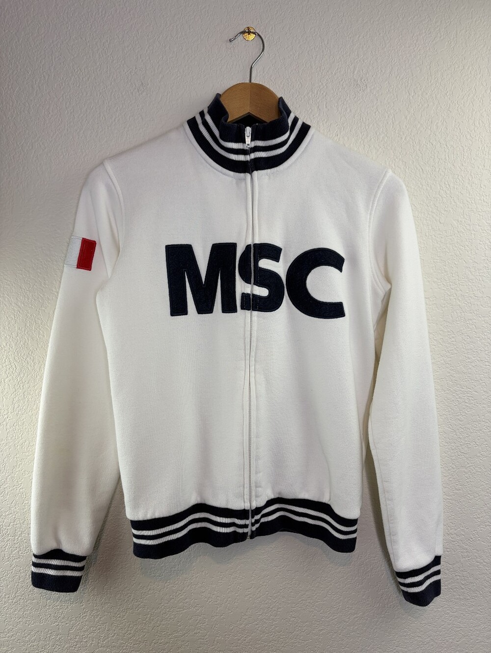 MSC Mediterranean Sea Cruise Zip Up Italy Crew Sweater Medium
